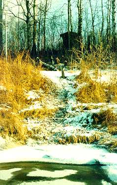 The same trail now under snow
